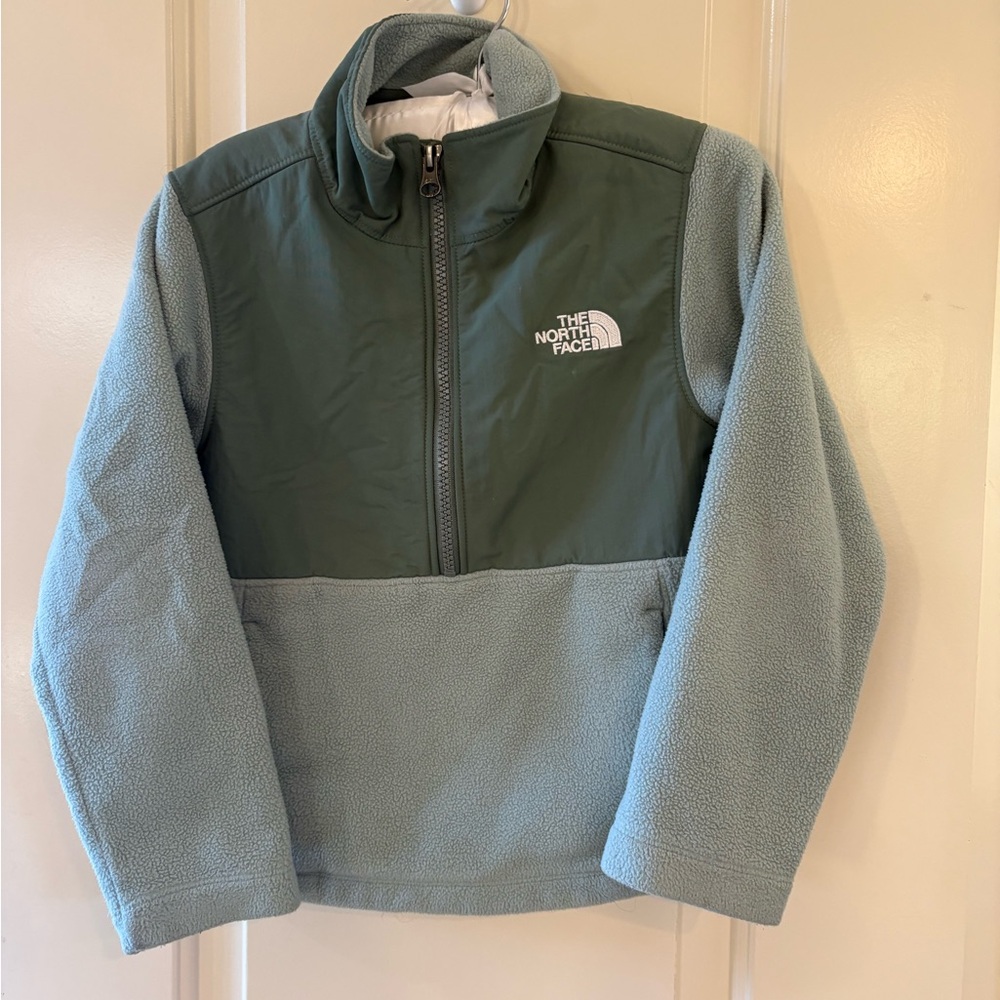 The North Face Kids Two-Tone Pullover Fleece Jacket - Sage Green